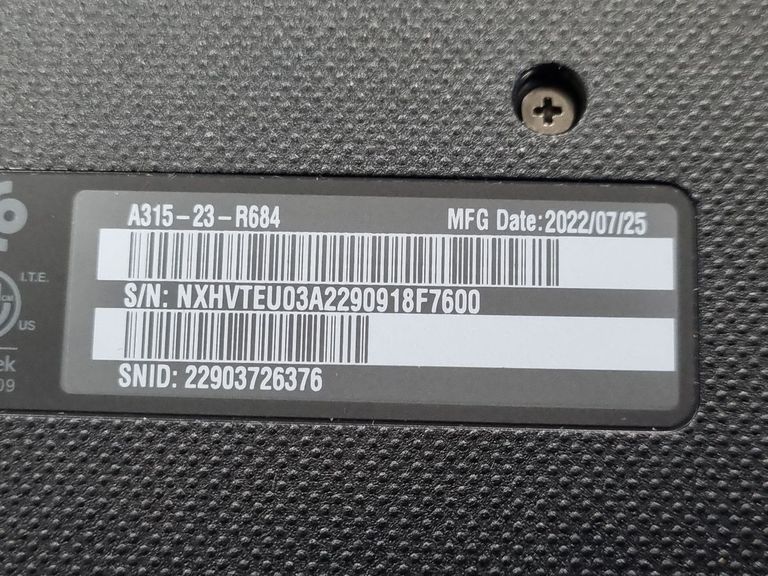 Acer 15/athlon 3050u ddr4/4gb ddr4/hdd *відсутній/ssd 128 gb/*інтегрована Код:01-200790381. Изображение 6