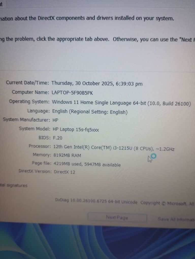 Hp 15/core i3-1215u ddr5/8gb ddr4/ssd 256 gb/*інтегрована Код:01-200630331. Изображение 10