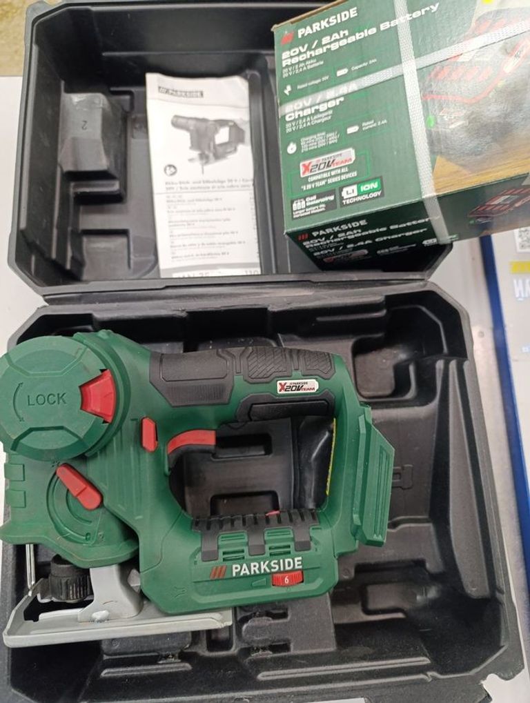 Оголошення Parkside psssa 20-li a1+1акб 2,0ah+зп Б/У