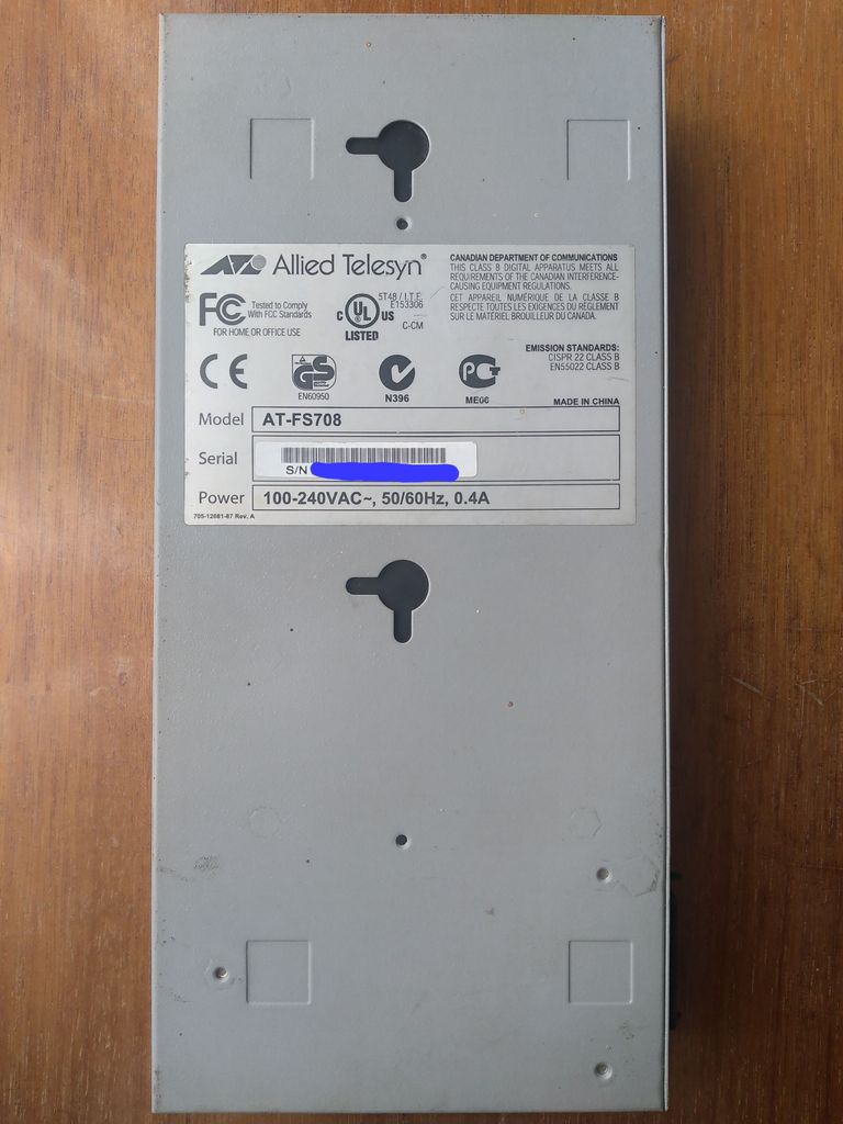 Дешево Allied Telesys (Allied Telesis) AT-FS708 з ломбарду