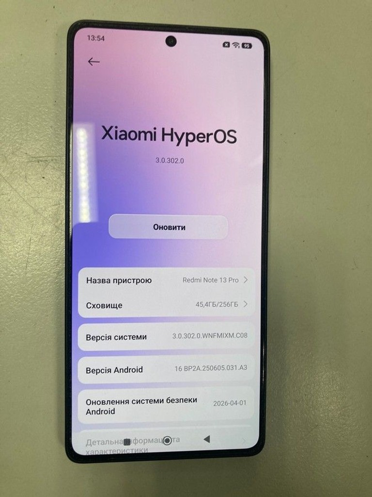 Оголошення Xiaomi redmi note 13 pro 4g 8/256gb Б/У