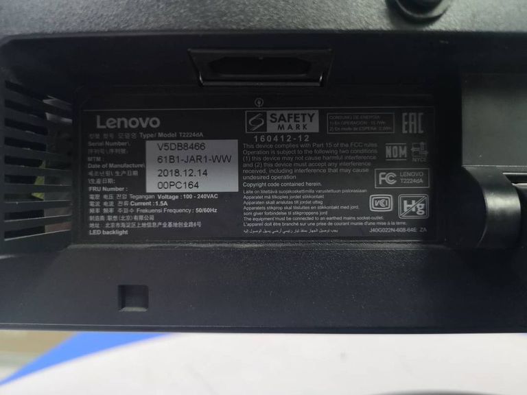 Lenovo t2224d thinkvision