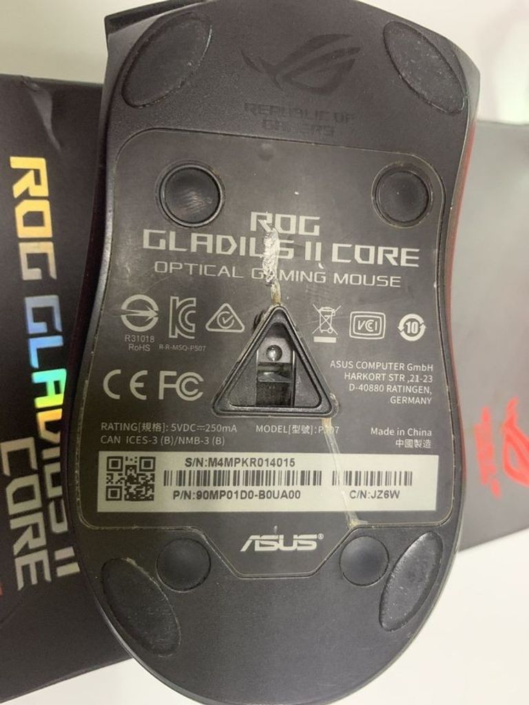 Дешево Asus ROG Gladius II Core USB Black (90MP01D0-B0UA00) з ломбарду