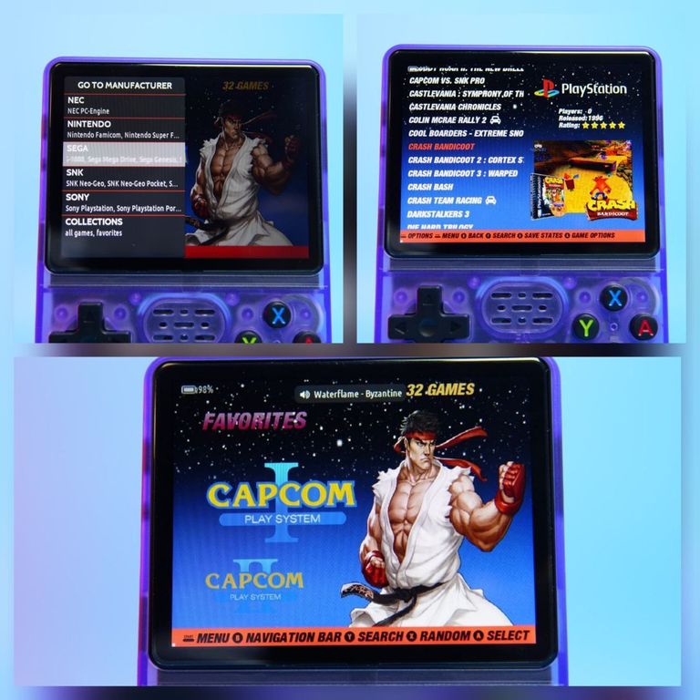 Дешиво Портативна ігрова консоль Intex Data Frog R36S Retro Handheld Game Console 64Gb, Purple. Нова. с ломбарда