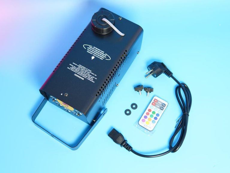 Генератор туману TCFUNDY потужністю 500 Вт з 9 світлодіодними лампами та пультом дистанційного керування. Новий. Код:null. Зображення 5