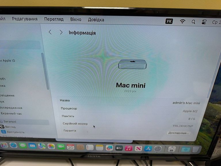 Apple mac mini a2686 mmfj3 m2/8core/ram 8gb/ssd256gb Код:01-200600529. Изображение 8