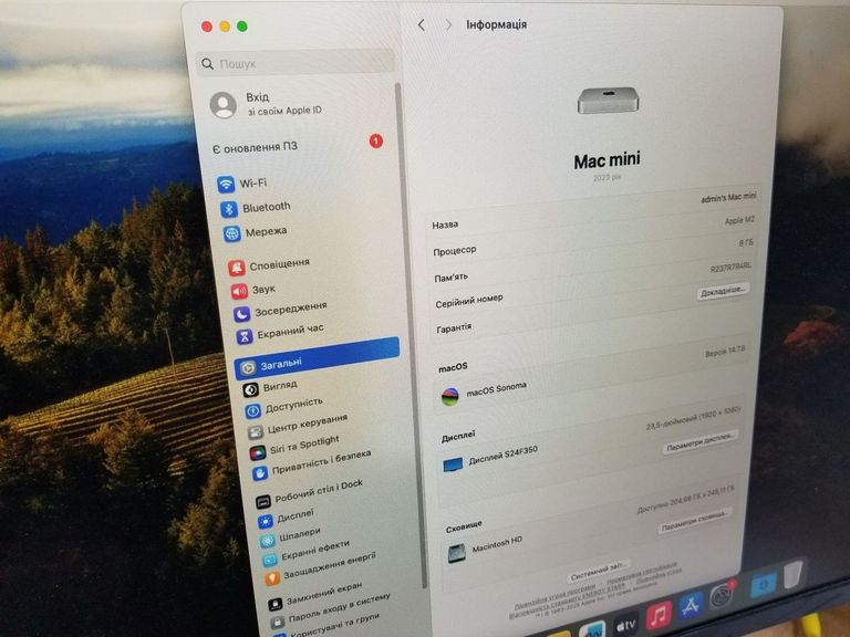 Apple mac mini a2686 mmfj3 m2/8core/ram 8gb/ssd256gb Код:01-200548896. Зображення 8