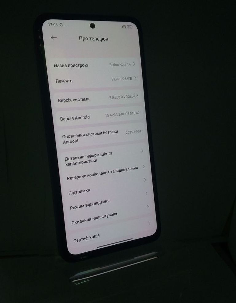 Xiaomi redmi note 14 8/256gb Код:01-200815839. Зображення 5