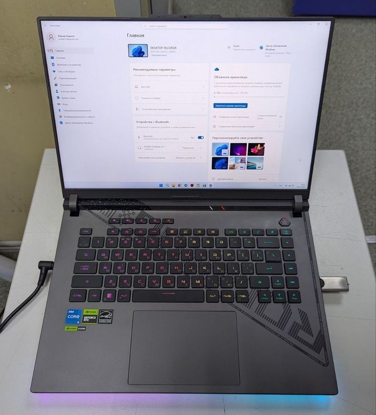 Купить Asus 16/core i5-13450hx ddr5/16gb ddr5/hdd *відсутній/ssd 512 gb/geforce rtx4050 6gb Б/У