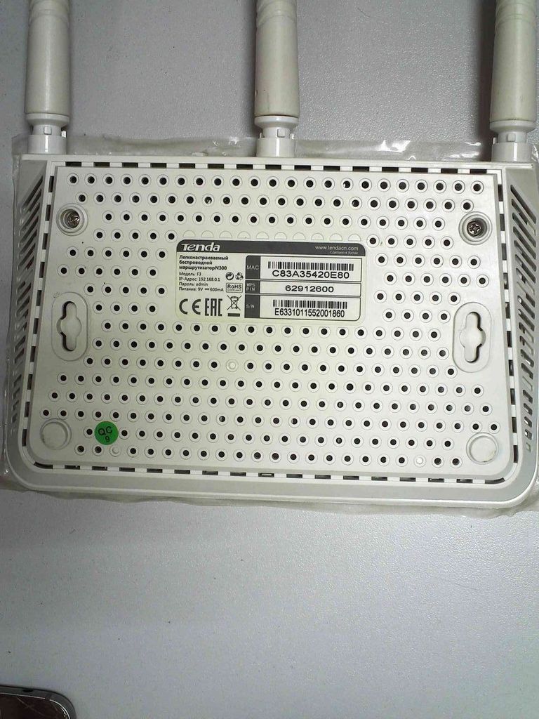 Объявление Tenda F3 Б/У