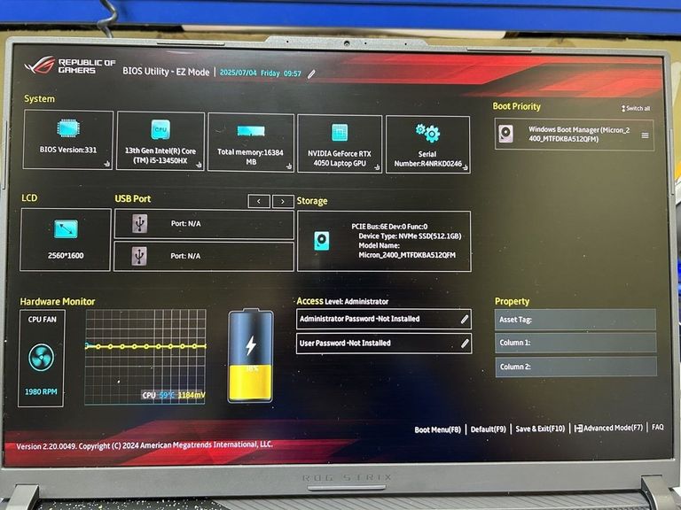 Asus 15/core i5-13450hx ddr5/16gb ddr5/hdd *відсутній/ssd 512 gb/geforce rtx4050 6gb Код:01-200872789. Изображение 5