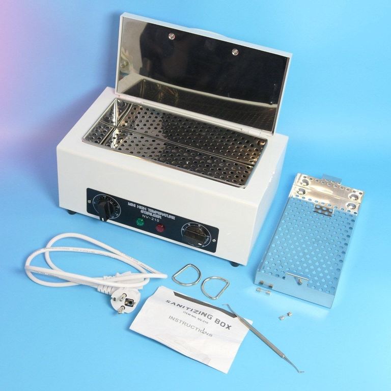 Дешево Стерилізатор сухожар для манікюрних і педикюрних інструментів NV-210. з ломбарду