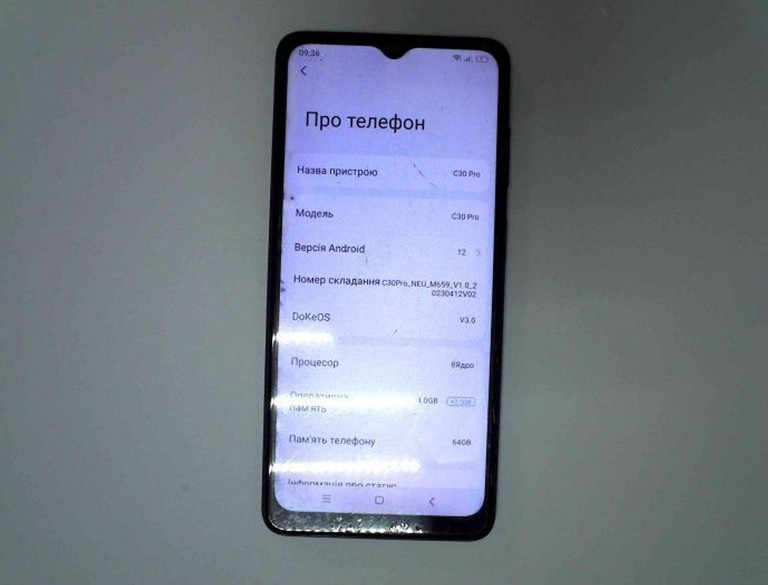 Оголошення Blackview Oscal C30 Pro 4/64GB Blue Б/У