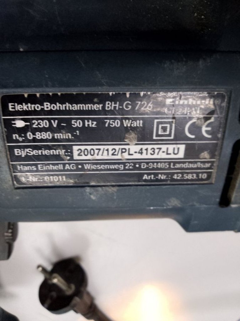 Оголошення Einhell bh-g 726 Б/У