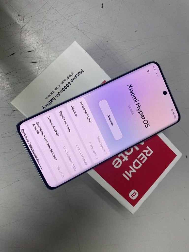 Купити Xiaomi Redmi Note 15 4G 6/128GB Purple Б/У