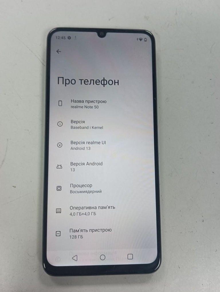 Оголошення Realme note 50 4/128gb Б/У