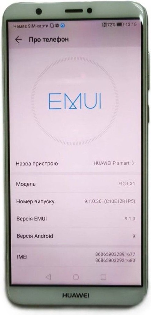 Оголошення Huawei p smart fig-lx1 3/32gb Б/У