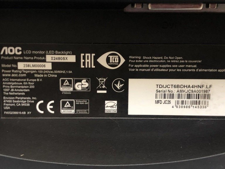 Дешево Aoc i2480sx з ломбарду