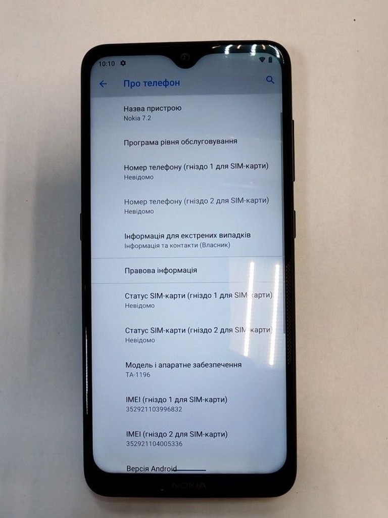 Купить Nokia 7.2 ta-1196 dualsim 4/64gb Б/У
