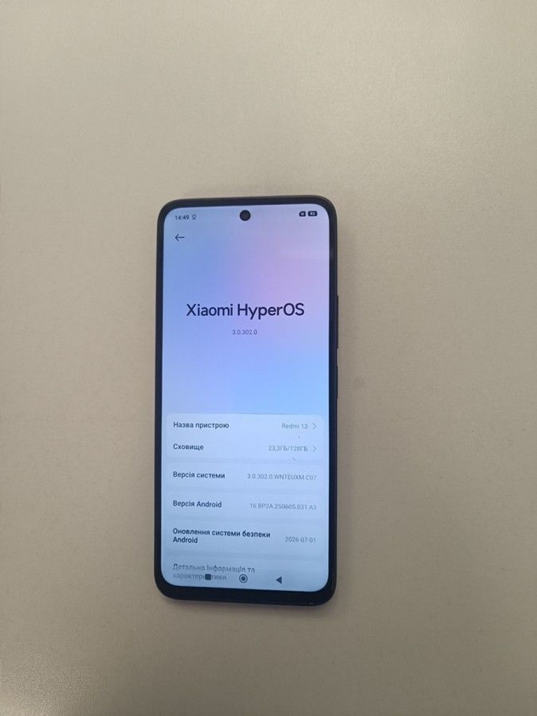 Оголошення Xiaomi Redmi 13 6/128GB Blue Б/У