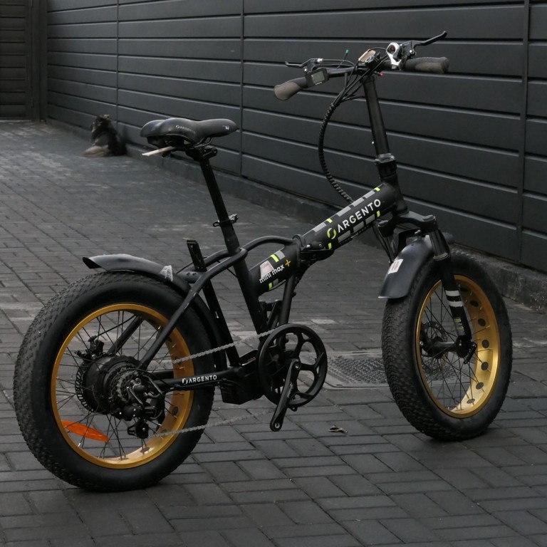 Дешиво Argento Bike Minimax+ Gold: складаний електровелосипед для міста та бездоріжжя, запас ходу 25 км, 70 км. (без АКБ). с ломбарда