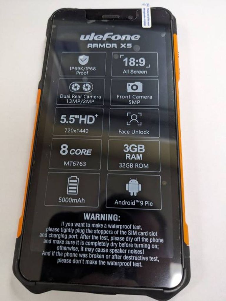 Оголошення Ulefone armor x5 3/32gb Б/У