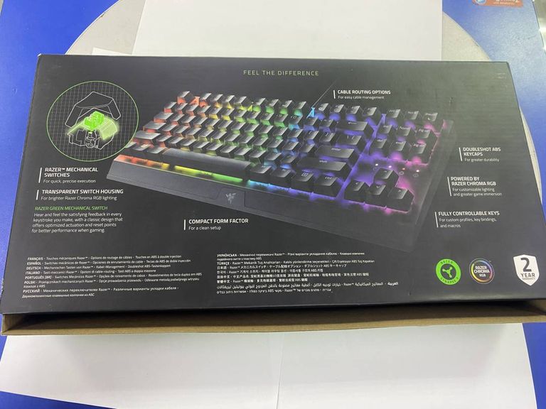 Razer BlackWidow V3 TKL Yellow Mechanical Switch ENG (RZ03-03491800-R3M1)