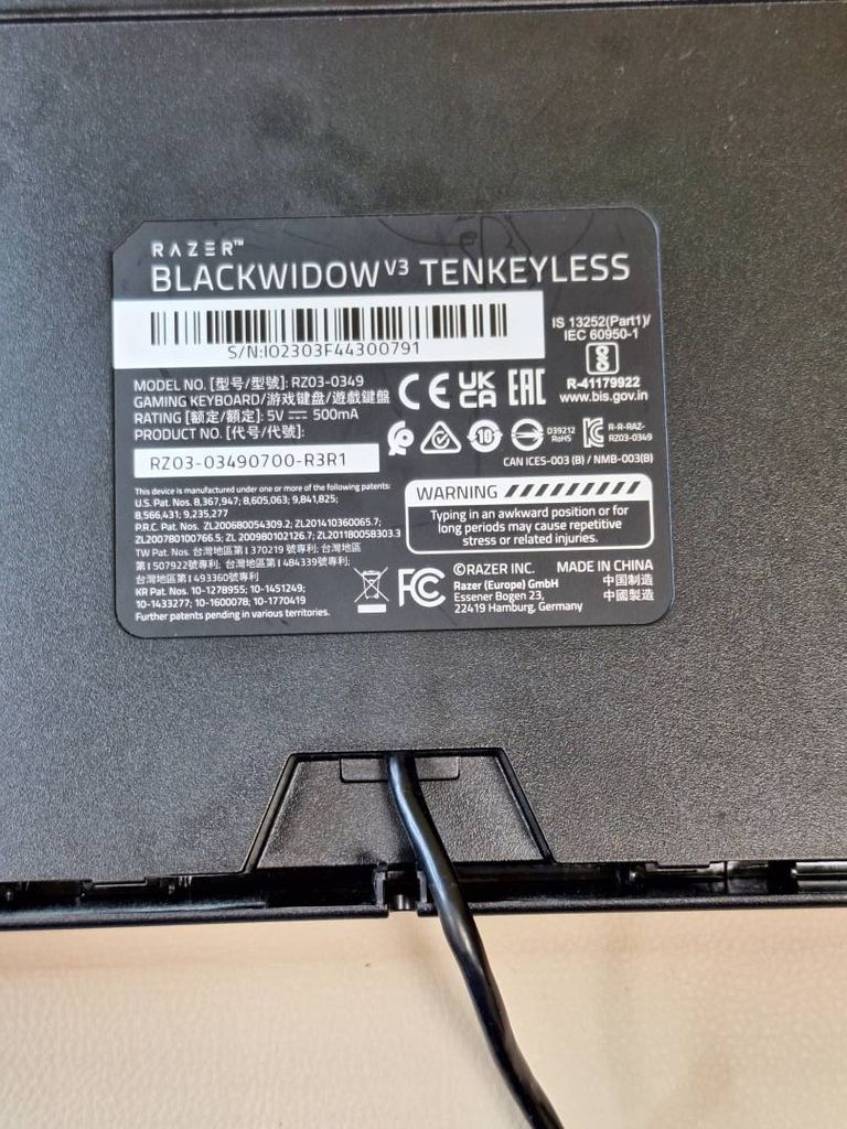 Razer blackwidow v3 tkl Код:01-200439848. Изображение 5