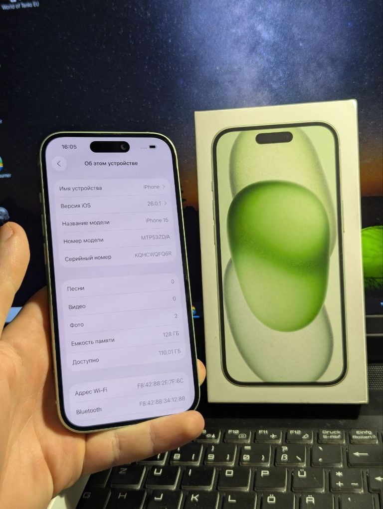 Дешиво Apple iPhone 15 Plus 128GB Green (MU173) с ломбарда