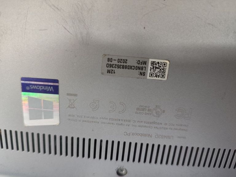 Asus 14/ryzen 5 3500u ddr4/12gb ddr4/hdd *відсутній/ssd 256 gb/*інтегрована Код:01-200778759. Изображение 6