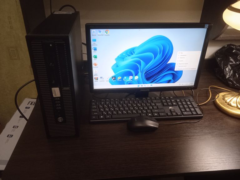 Купить HP EliteDesk 800 G1 SFF+Монитор+клавиатура+мышь+Wi-Fi Б/У