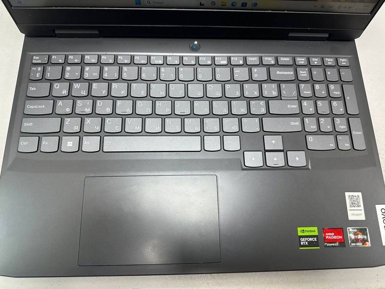 Оголошення Lenovo 15/ryzen 5 6600h ddr5/16gb ddr5/hdd *відсутній/ssd 512 gb/geforce rtx3050 6gb Б/У