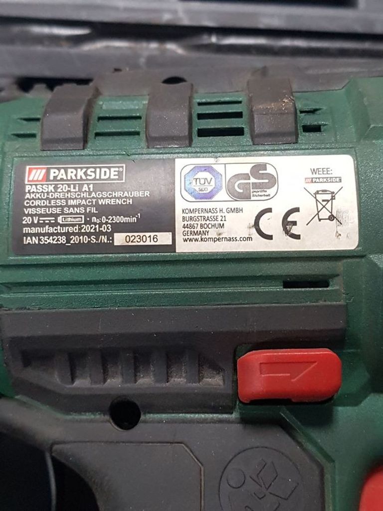 Дешево Parkside PASSK 20-Li A1 з ломбарду