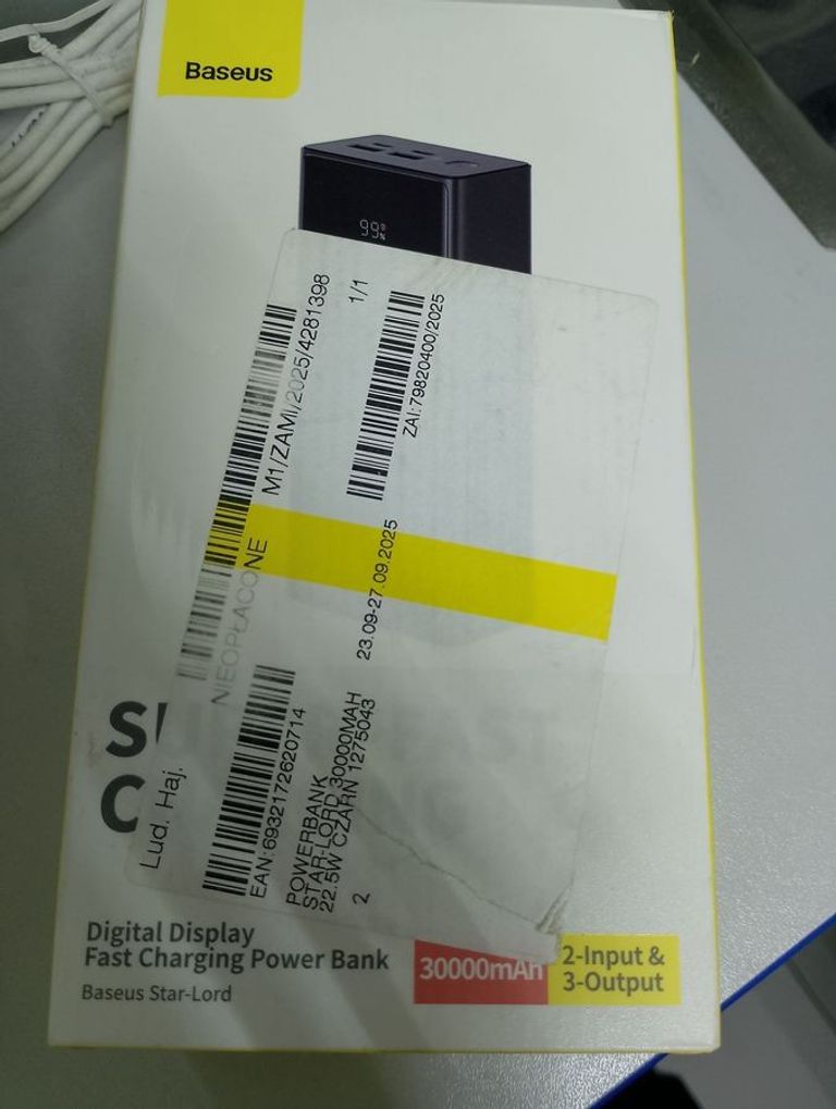 Baseus 22.5w 30000mah Код:01-200796522. Зображення 5