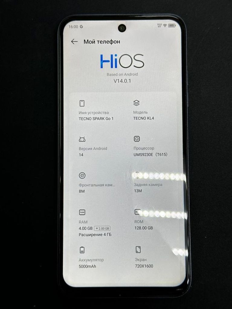 Tecno spark go 1 kl4 4/128gb Код:01-200791007. Зображення 6