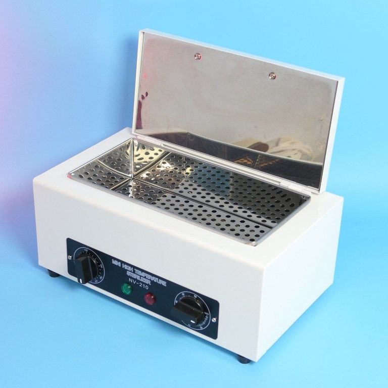 Стерилізатор сухожар для манікюрних і педикюрних інструментів NV-210. Код:null. Зображення 6