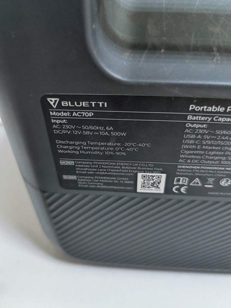 Объявление Bluetti AC70P Б/У