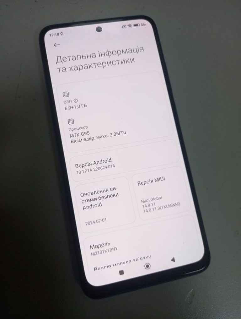 Оголошення Xiaomi redmi note 10s 6/64gb Б/У