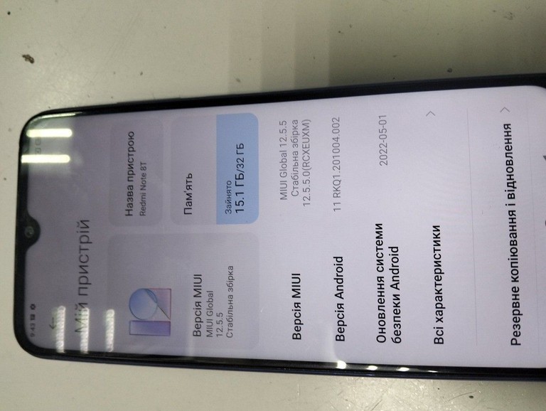 Дешево Xiaomi redmi note 8t 3/32gb з ломбарду