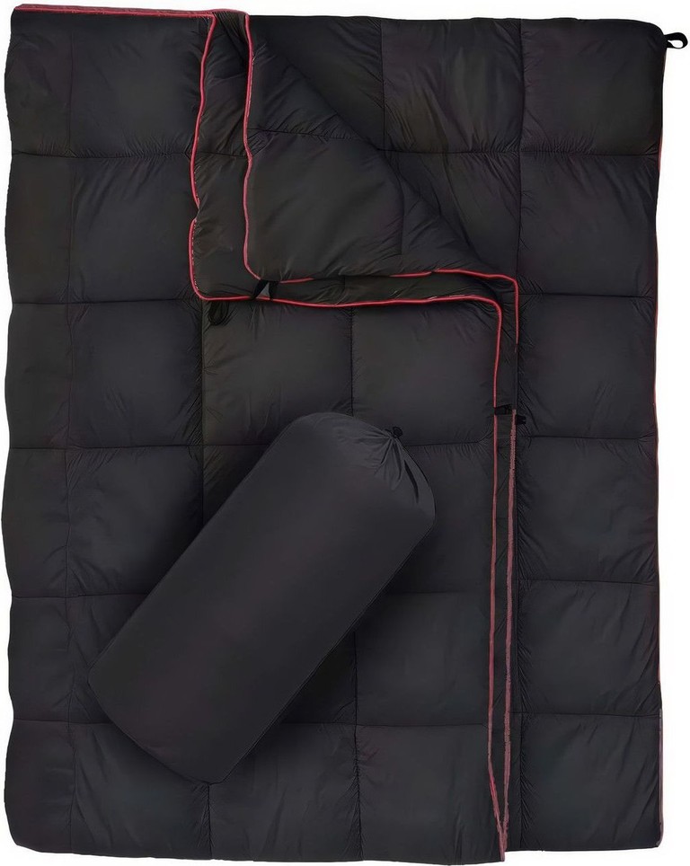 Объявление Travel blanket для кемпінгу 200×140 см з водовідштовхувальним покриттям DWR чорна Б/У