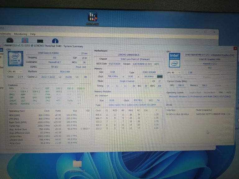 Lenovo 14"/ core i5 4300u 1,9ghz/ ram8gb / hdd120gb/ video intel hd graphics Код:01-200463087. Зображення 6