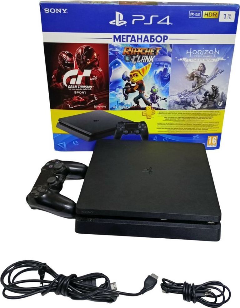 Купити  Sony PlayStation 4 Slim 1TB Black Б/У