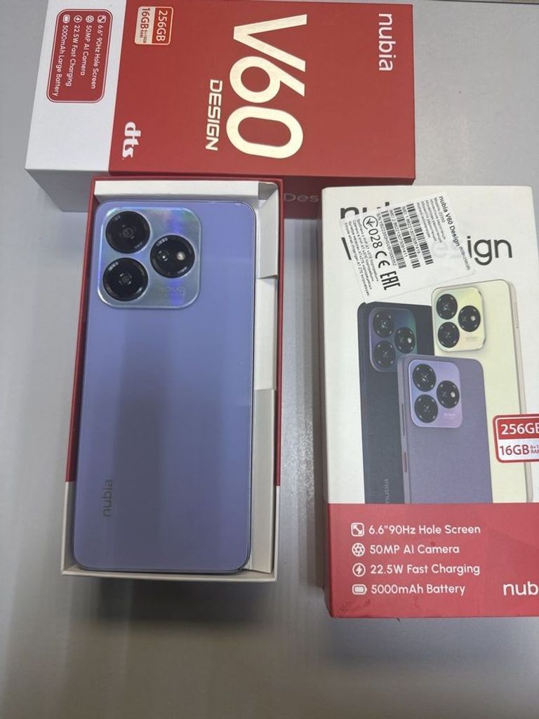 Купити Zte Nubia V60 Design 6/256GB Purple Б/У