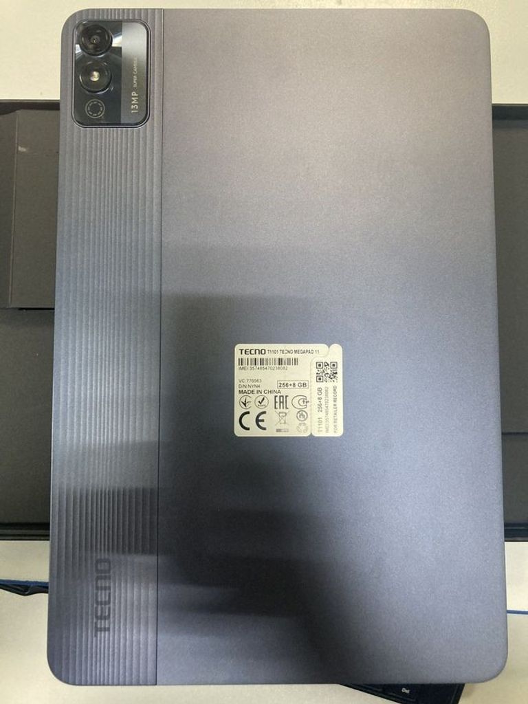 Дешево Tecno MegaPad 11 8/256GB Starfall Gray (4894947052217) з ломбарду