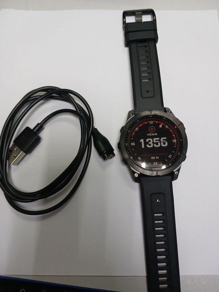 Купити Garmin fenix 7 solar slate Б/У