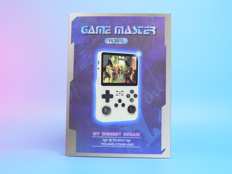 Портативна ігрова консоль Intex Data Frog R36S Retro Handheld Game Console 64Gb, Purple. Нова. Код:null. Изображение 9