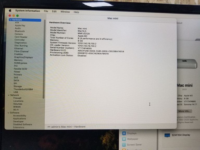 Apple mac mini a2686 mmfj3 m2/8core/ram 8gb/ssd256gb Код:01-200609663. Изображение 8