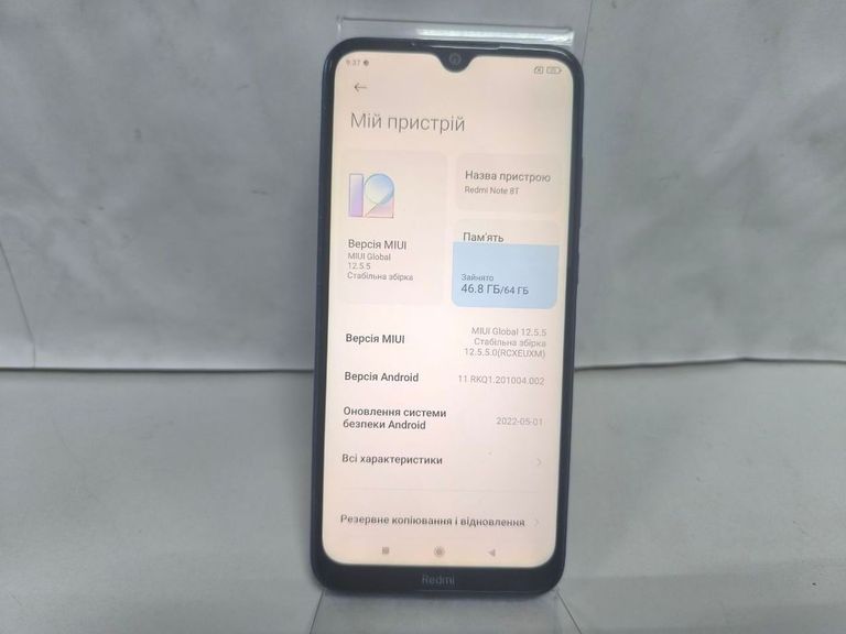 Купить Xiaomi Redmi Note 8T 4/64GB Blue Б/У
