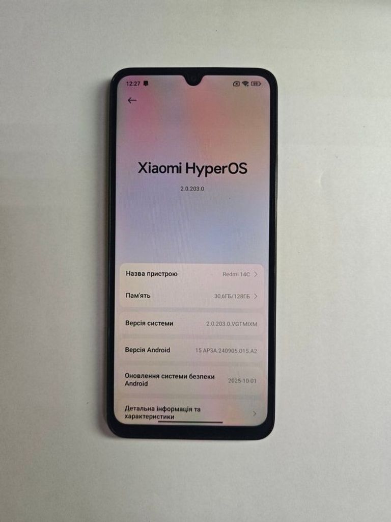 Объявление Xiaomi redmi 14c 4/128gb Б/У