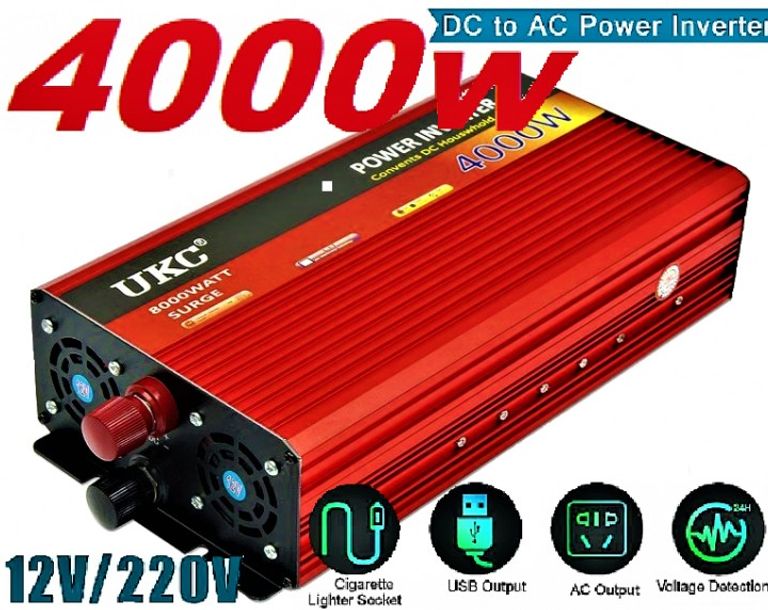 Оголошення Перетворювач напруги Power Inverter 4000W з 12V на 220 Б/У